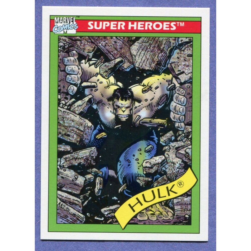 1990 Marvel Universe Card - #17 Hulk (Gray)